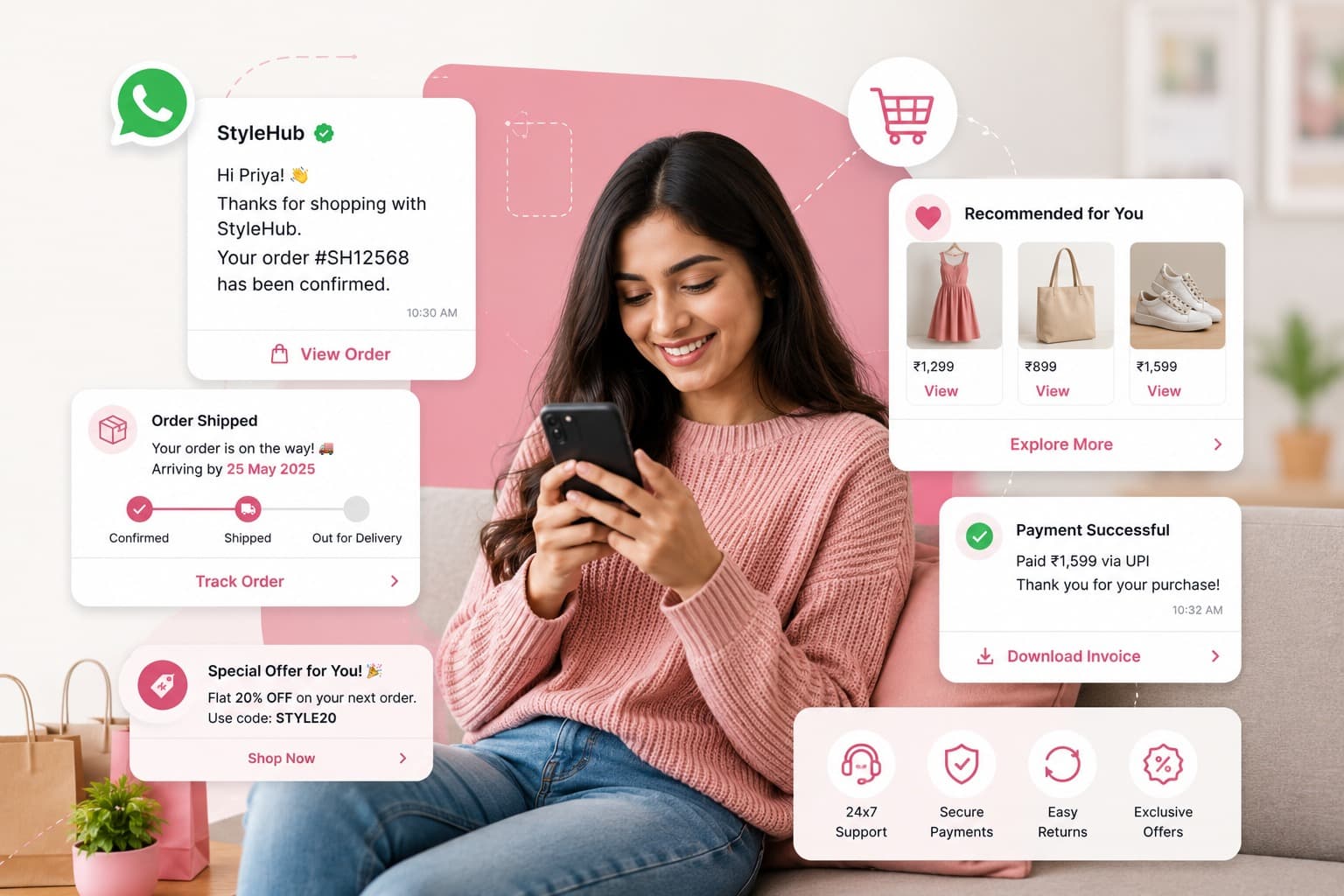 Ecommerce WhatsApp Automation WhatsApp Solution | SyncWABA