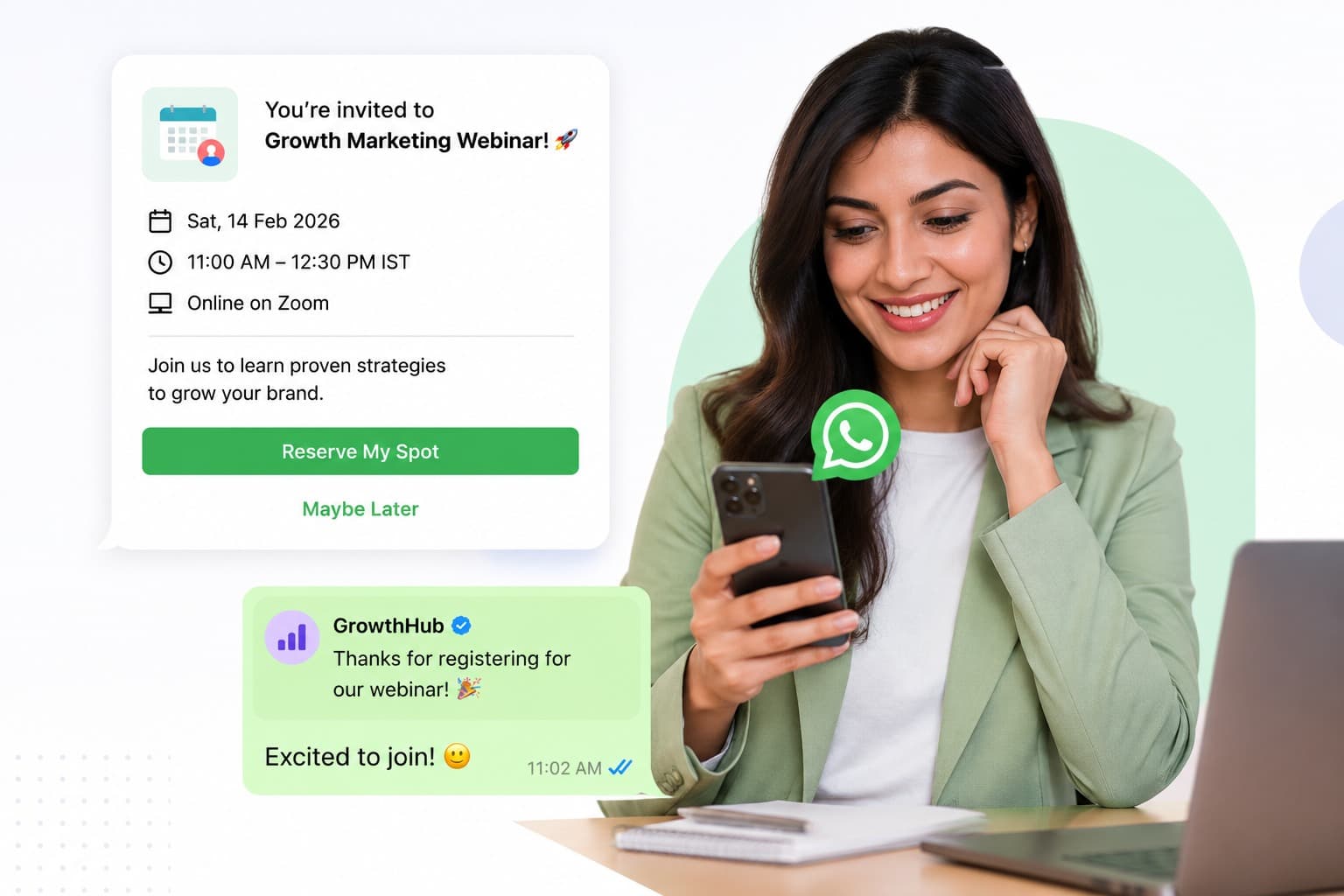 Events & Webinar WhatsApp Automation | SyncWABA